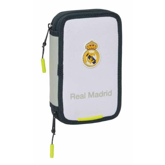 Safta Plumier Doble Real Madrid Equipo 25/26 Pequeño 29 Piezas Estuche Escolar 12,5x19,5x4 cm 8