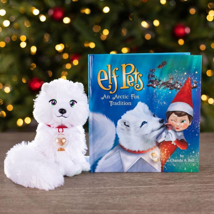 Set Cuento + Peluche Zorro Artico Elf Pets español 4