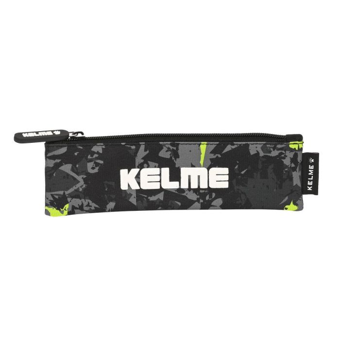 Estuche Escolar Kelme Jungle Negro Gris Lima (20 x 6 x 1 cm) 0 Estuche Escolar Kelme Jungle Negro Gris Lima (20 x 6 x 1 cm) 0