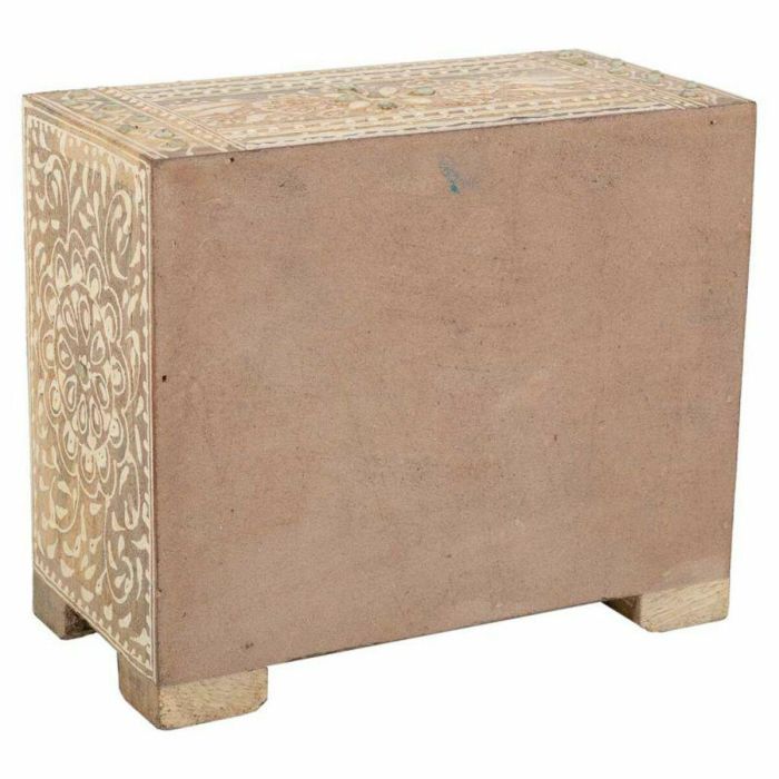 Caja-Joyero Alexandra House Living Multicolor Natural Madera de mango Madera MDF 10 x 15 x 18 cm 2 cajones 3