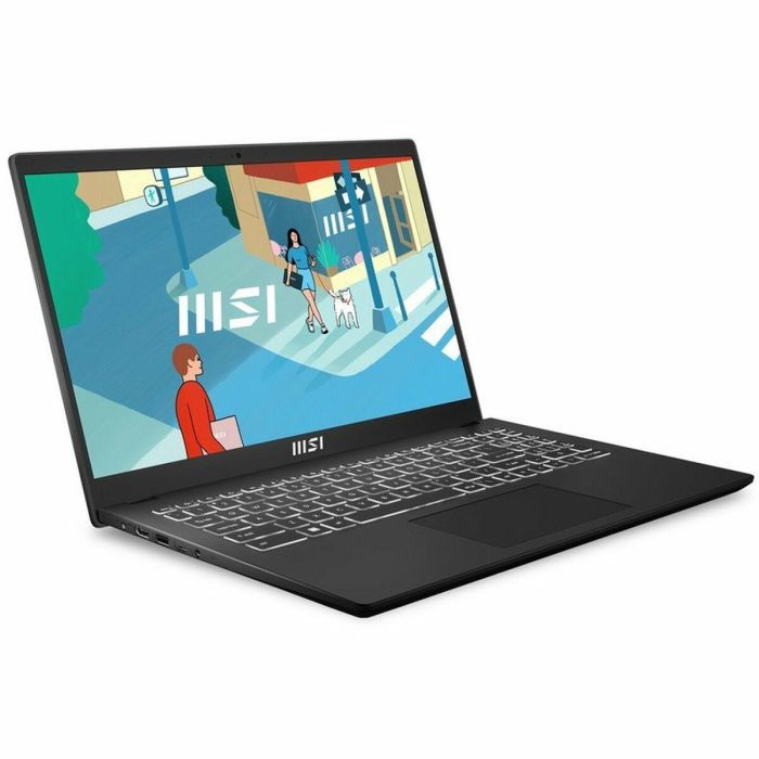Laptop MSI Modern 15 B13M-281XES Qwerty Español 15,6" Intel Core i7-1355U 16 GB RAM 1 TB SSD 1 Laptop MSI Modern 15 B13M-281XES Qwerty Español 15,6" Intel Core i7-1355U 16 GB RAM 1 TB SSD 1
