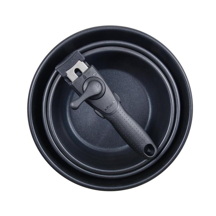 Bergner Set 3 Sartenes Click & Cook BG-32292-MM Acero Inoxidable Ø18/Ø20/Ø24 cm Aptas Inducción 2