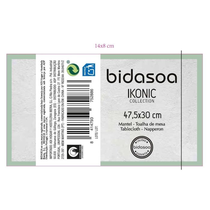 Bidasoa Mantel Individual Ikonic 47,5x30 cm Textil 1