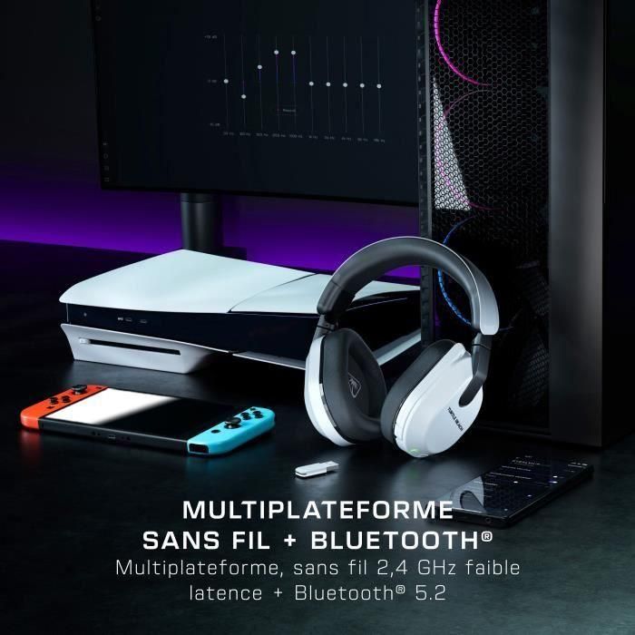 Auriculares inalámbricos para juegos multiplataforma - TURTLE BEACH - Stealth 600 PS (Gen 3) - Blanco 4 Auriculares inalámbricos para juegos multiplataforma - TURTLE BEACH - Stealth 600 PS (Gen 3) - Blanco 4