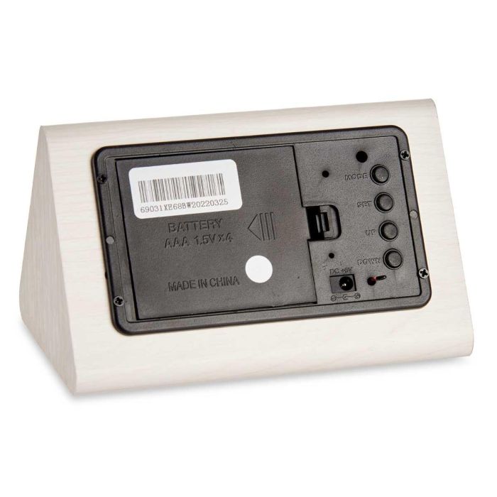Reloj Digital Blanco Giftdecor 11.7x7.5x8 cm, Madera MDF y PVC, USB + 4xAAA (12 Unidades) 3 Reloj Digital Blanco Giftdecor 11.7x7.5x8 cm, Madera MDF y PVC, USB + 4xAAA (12 Unidades) 3