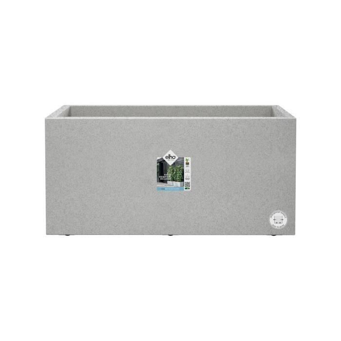 Elho ELH8711904499129 Jardinera Vivo Next Long 80, Maceta para Jardín/Terraza, Gris, L 78 x An 39 x Al 38 cm, Interior/Exterior, 100% Reciclada