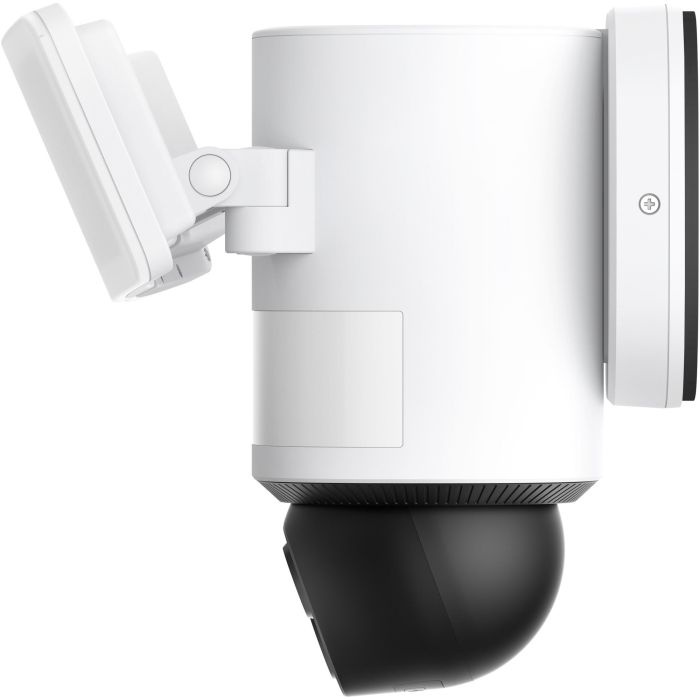 EUFY Floodlight E340 Cámara de Seguridad Exterior con Cable, Giro 360°, Doble Cámara, 2000 Lúmenes, Visión Nocturna, Activada por Movimiento, Wi-Fi 5