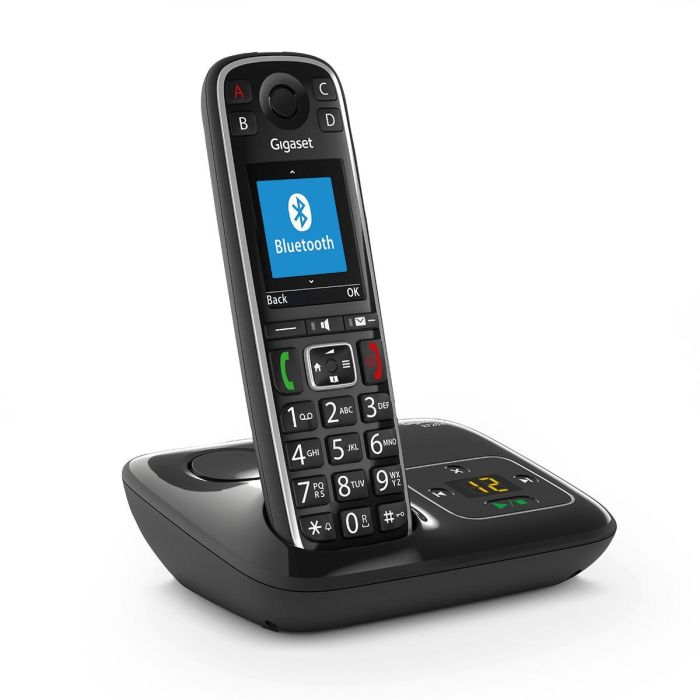 Gigaset E720A Teléfono DECT/Analógico Inalámbrico con Identificador de Llamadas y SMS, Negro, Ideal para Mayores 1 Gigaset E720A Teléfono DECT/Analógico Inalámbrico con Identificador de Llamadas y SMS, Negro, Ideal para Mayores 1