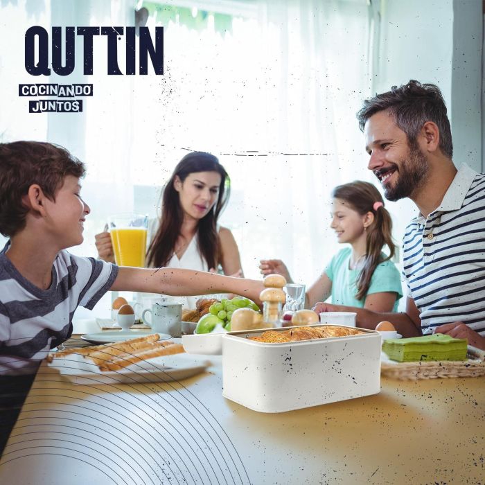 Quttin Panera de Metal Retro 30.5 x 20.7 x 15.1 cm para Almacenamiento de Pan (4 Unidades) 4