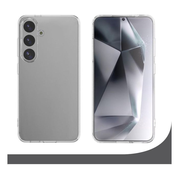 4smarts 541343 Set de Protección 360° para Samsung Galaxy S25, Resistente a Golpes y Rayones, Transparente, 2 Piezas 2