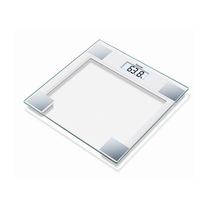 Báscula Digital Blanca De Vidrio BEURER GS-14 Báscula Digital Blanca De Vidrio BEURER GS-14