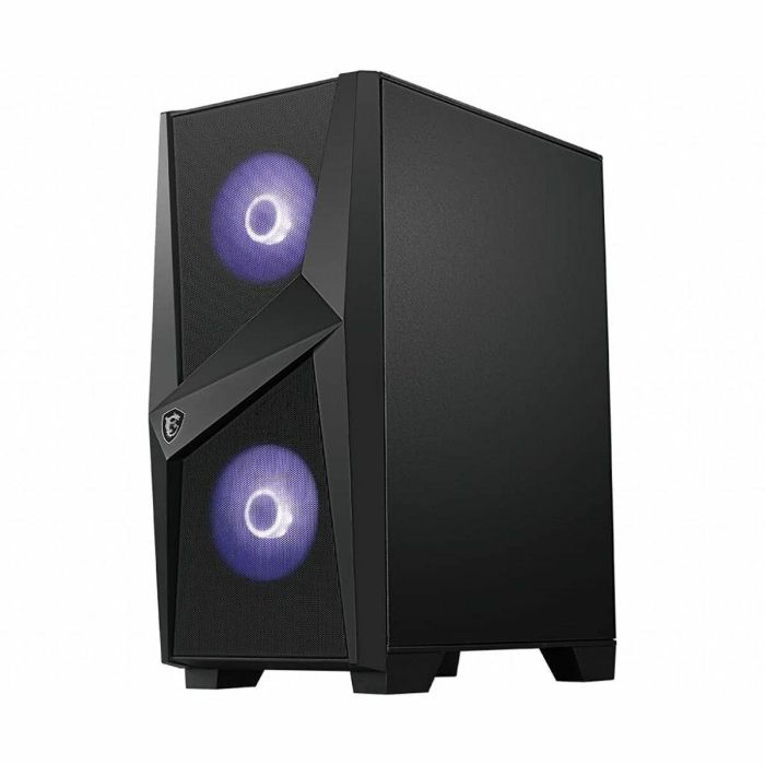 MSI MAG Forge 100M Midi Tower Negro Transparente con Iluminación Púrpura y Panel de Vidrio Templado para PC Gaming 22