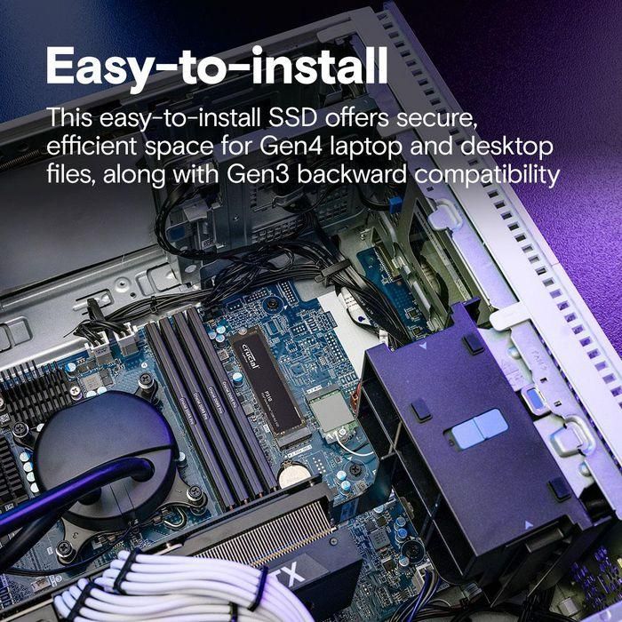 Crucial P310 SSD 1TB NVMe PCIe Gen4 M.2 2280 Velocidad Lectura 7100 MB/s 4