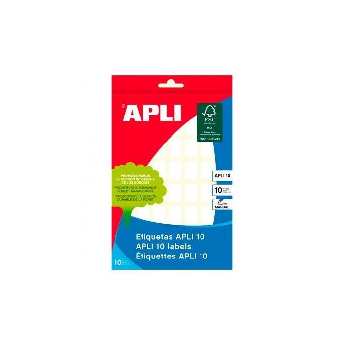 Apli Etiquetas Adhesivas 12x18 mm Escritura Manual C-Romos 56 X 10H Blanco Apli Etiquetas Adhesivas 12x18 mm Escritura Manual C-Romos 56 X 10H Blanco