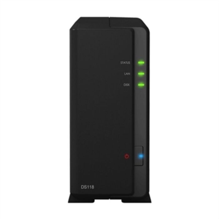 Sistema de Almacenamiento Negro Synology DS118 1 GB RAM 1,4 GHz 1 GB DDR4 10/100/1000 Mbps 10 Gbit/s