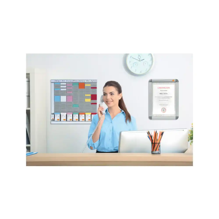 Nobo Panel Planning T-Card Metálico 54 Ranuras 955 mm 3