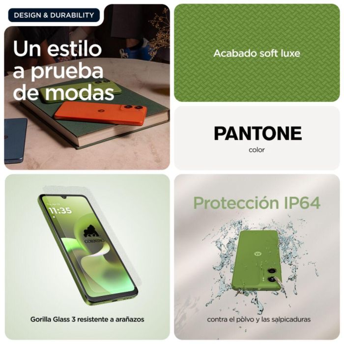 Motorola moto g06 17.5 cm (6.88") 4 GB RAM 256 GB Almacenamiento Verde 12