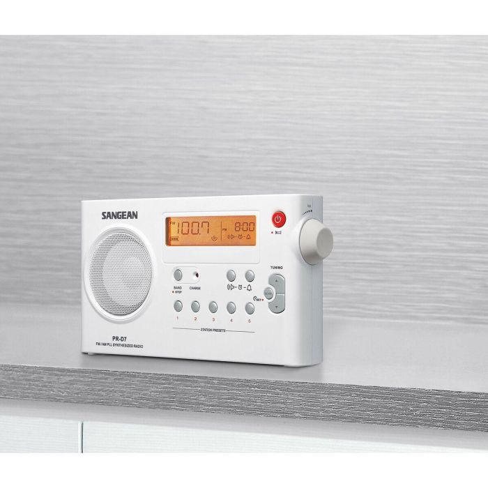 Radio Portátil Digital Sangean PR-D7 Blanco 6 Radio Portátil Digital Sangean PR-D7 Blanco 6