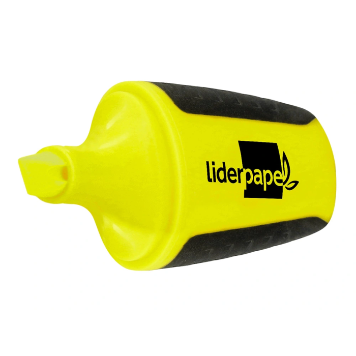 Liderpapel Rotulador Mini Fluorescente Amarillo, Punta Biselada y Agarre Cómodo, Trazo 1-4 mm 3