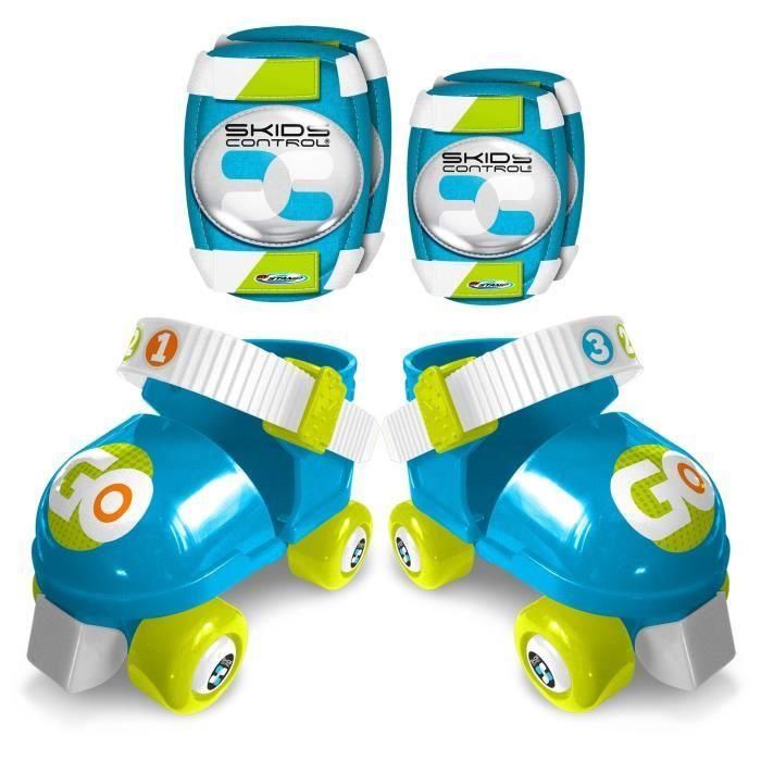 Juego de Patines + Coderas y Rodilleras BLUE SKIDS CONTROL Juego de Patines + Coderas y Rodilleras BLUE SKIDS CONTROL