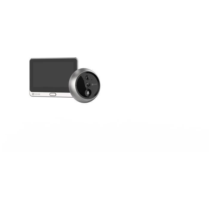 EZVIZ DP2C sistema de intercomunicación video mirilla, Full HD 1080p, monitor 4.3", Wi-Fi, visión nocturna, sensor PIR, almacenamiento 256GB, plata EZVIZ DP2C sistema de intercomunicación video mirilla, Full HD 1080p, monitor 4.3", Wi-Fi, visión nocturna, sensor PIR, almacenamiento 256GB, plata
