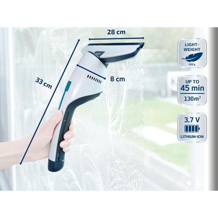 LEIFHEIT 51030 - Juego de aspirador de ventanas Nemo - Depósito de 60ml - Autonomía de 45min - IPX7 - Diseño ergonómico y delgado - Resistente al agua 5 LEIFHEIT 51030 - Juego de aspirador de ventanas Nemo - Depósito de 60ml - Autonomía de 45min - IPX7 - Diseño ergonómico y delgado - Resistente al agua 5