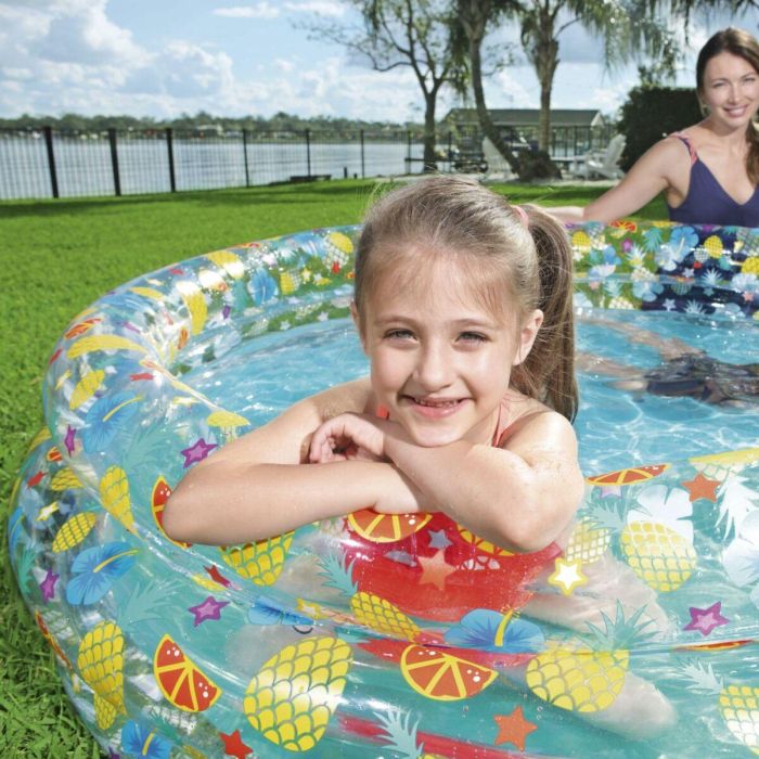 Bestway Piscina Hinchable 3 Aros Transparente Tropical 170x53 cm +6 Años Jardin 51048 9 Bestway Piscina Hinchable 3 Aros Transparente Tropical 170x53 cm +6 Años Jardin 51048 9
