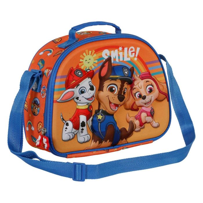 Bolsa Portamerienda 3D Paweome Paw Patrol La Patrulla Canina Naranja 3
