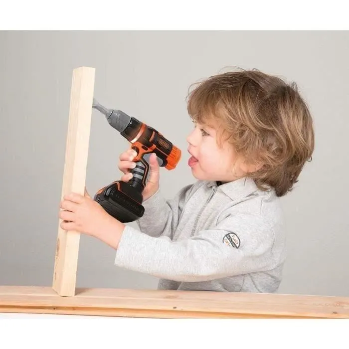 Black & Decker Taladro Electrónico con Agarre Suave, Incluye 3 Bits Intercambiables, 2 Velocidades, Apto para Niños desde 3 Años 1