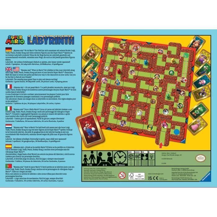 Juego Mesa Ravensburger Labyrinth Super Mario 5 Juego Mesa Ravensburger Labyrinth Super Mario 5