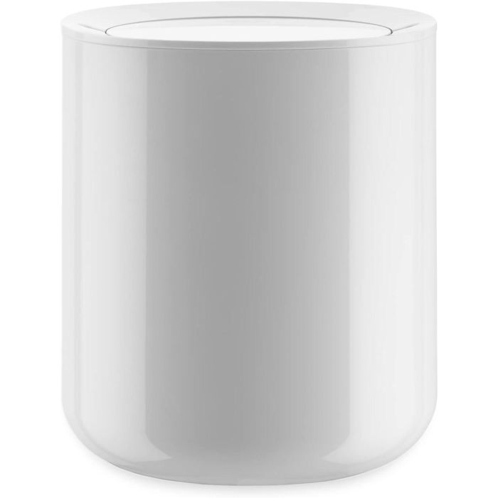 Alessi Birillo Cesto para el Baño PMMA Blanco PL10 W - Diseño Minimalista por Piero Lissoni