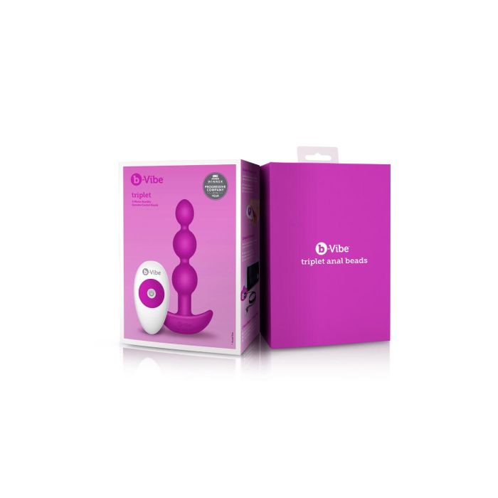 Bolas Anales de Triplet Moradas B-Vibe 92740 Rosa 11 Bolas Anales de Triplet Moradas B-Vibe 92740 Rosa 11