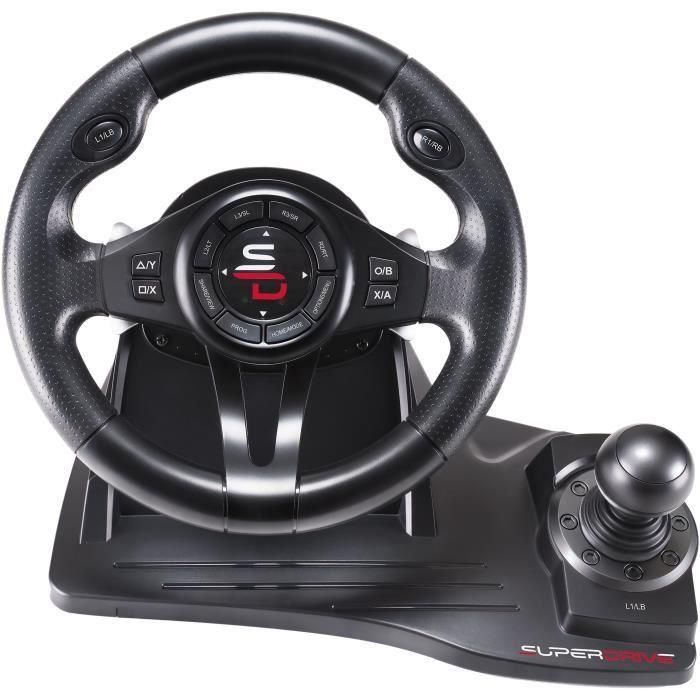Subsonic SUB3701221702250 Volante de Carreras GS550 con Pedales, Palanca de Cambios, Vibraciones, Multiplataforma 2 Subsonic SUB3701221702250 Volante de Carreras GS550 con Pedales, Palanca de Cambios, Vibraciones, Multiplataforma 2