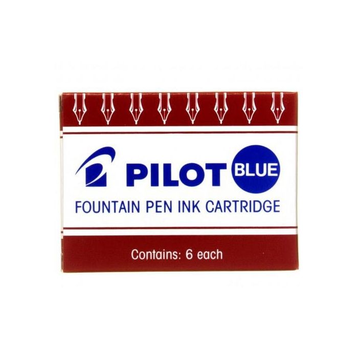 Pilot Cartuchos de tinta para estilográfica caja de 6 negro