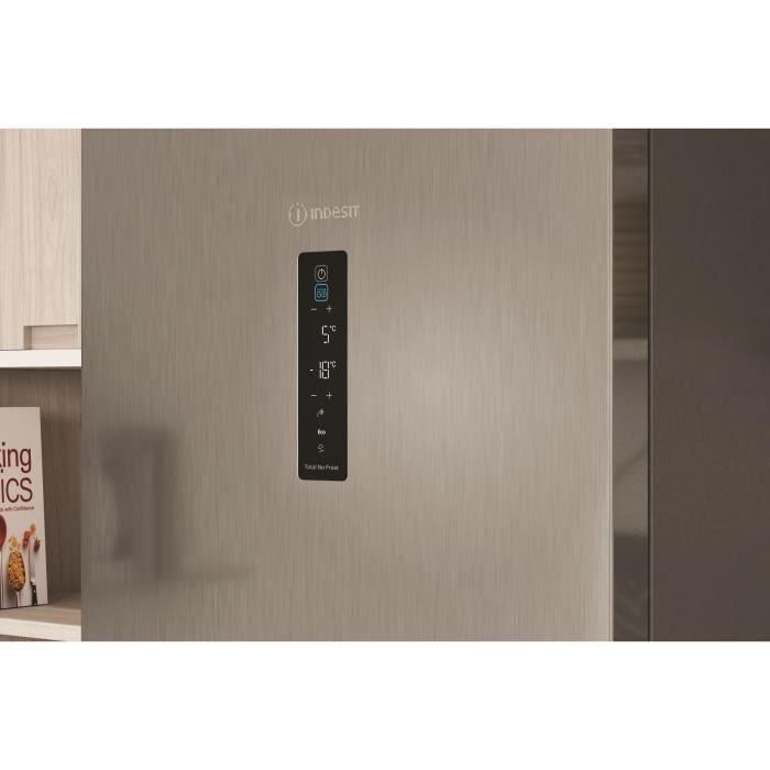 INDESIT IND_NF_17 - Frigorífico inferior 338 L (234 + 134) - TOTAL SIN FROST - L 67 x H 196 - PLATA 5 INDESIT IND_NF_17 - Frigorífico inferior 338 L (234 + 134) - TOTAL SIN FROST - L 67 x H 196 - PLATA 5