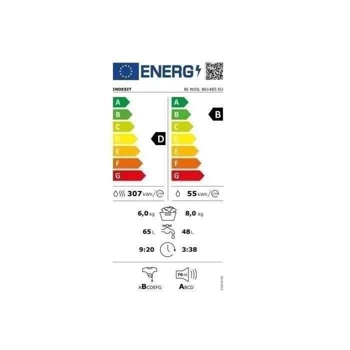 Lavadora - Secadora Indesit BIWDIL861485EU 8kg / 6kg 1400 rpm 3