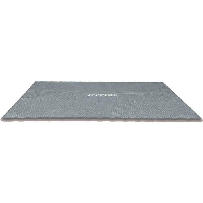 Cobertor de burbujas reforzado para piscina - Rectangular - 5,49 x 2,74 m - Gris