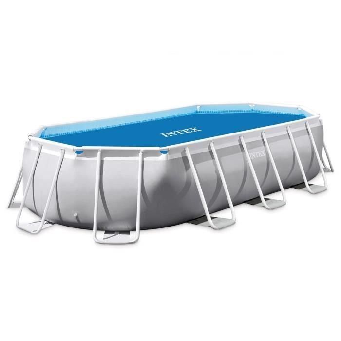 Cobertor de burbujas INTEX - Para piscina ovalada 5,03m x 2,74m 1