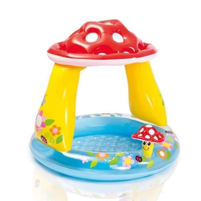 Piscina hinchable para niños / bebés INTEX Piscina para niños Carree Champignon