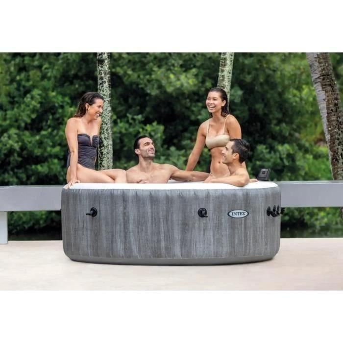 Spa Hinchable Intex Purespa Greywood Deluxe 28440EX 220-240 V 4 plazas 1741 l/h 1