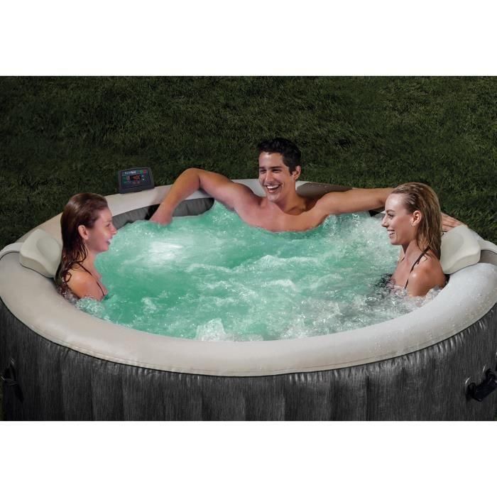 Spa Hinchable Intex Purespa Greywood Deluxe 28440EX 220-240 V 4 plazas 1741 l/h 2