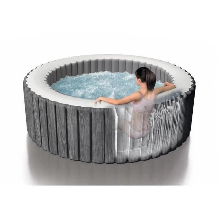 Spa Hinchable Intex Purespa Greywood Deluxe 28440EX 220-240 V 4 plazas 1741 l/h 5