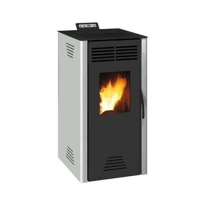 Estufa de pellets INVICTA Adrano - 7,3 kW - Eficiencia 88,7% - Gris Estufa de pellets INVICTA Adrano - 7,3 kW - Eficiencia 88,7% - Gris