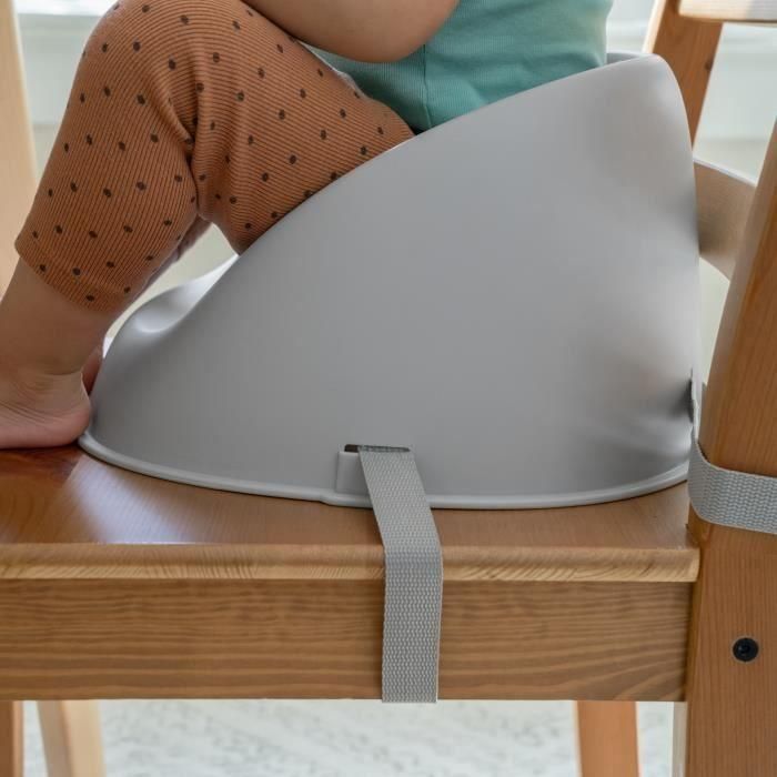 Silla elevadora para bebé ITY by INGENUITY My Spot, arnés de 3 puntos y correas extraíbles y lavables, gris, a partir de 6 meses 5