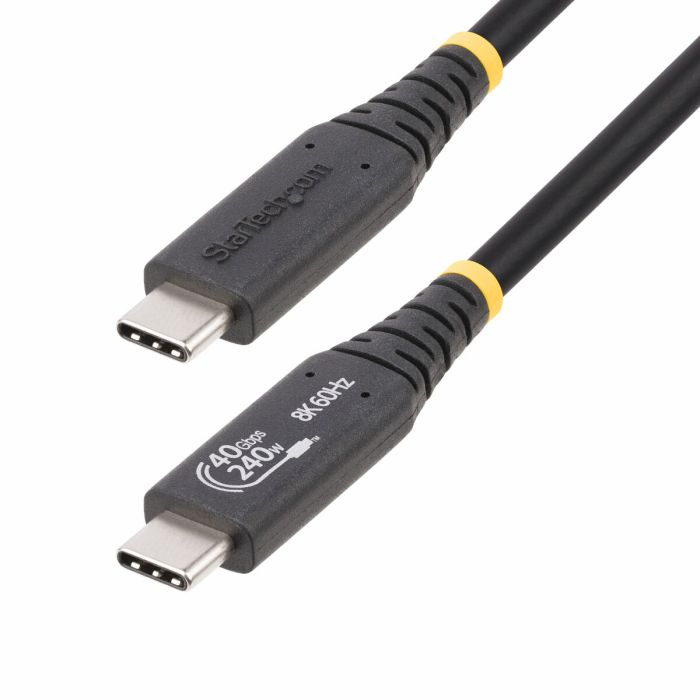 Cable USB Startech 1M-40G-USB4-CABLE Negro 1 m 7 Cable USB Startech 1M-40G-USB4-CABLE Negro 1 m 7