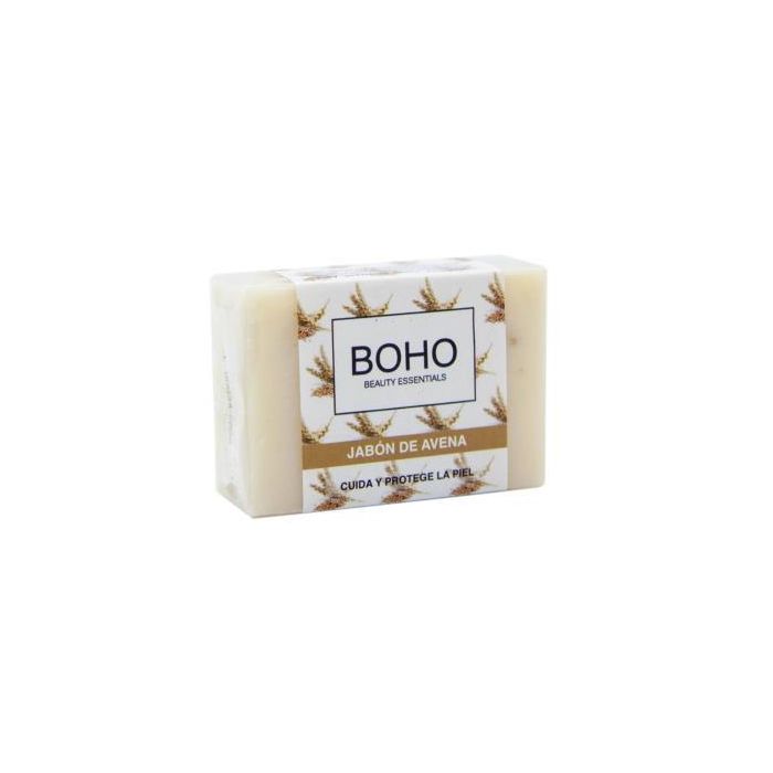 BOHO Jabón en Pastilla de Avena 100g para Piel Suave e Hidratada con Glicerina