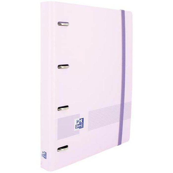 Carpeta de anillas Oxford Live & Go Malva A4+ (4 Unidades) 1