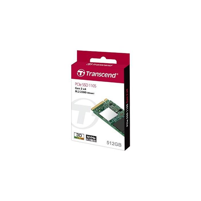 Transcend 256GB M.2 2280 PCIe Gen3x4 3D TLC DRAM-less SSD NVMe 1.3 Velocidad Lectura 1600MB/s 2