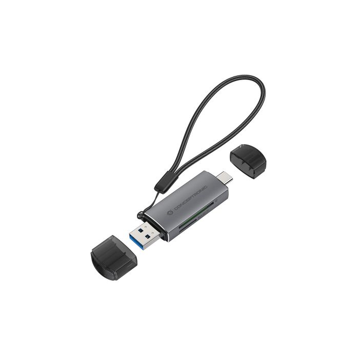 Conceptronic Lector de Tarjetas Externo 2in1 USB-C y USB-A Compatible con SD, SDHC, SDXC, Micro SD/T-Flash, Micro SDHC, Micro SDXC Conceptronic Lector de Tarjetas Externo 2in1 USB-C y USB-A Compatible con SD, SDHC, SDXC, Micro SD/T-Flash, Micro SDHC, Micro SDXC
