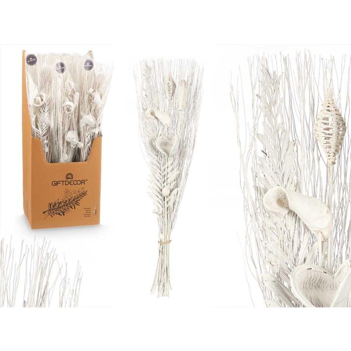 Ramillete Blanco Metalico Giftdecor 22X100CM (8 Unidades) Ramillete Blanco Metalico Giftdecor 22X100CM (8 Unidades)